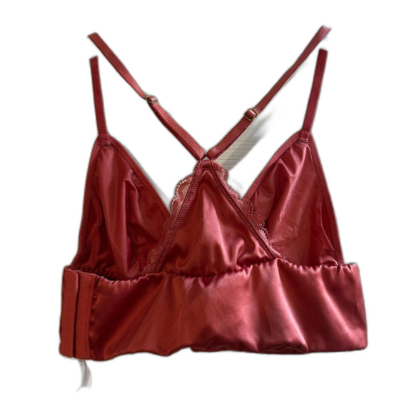 Victoria's Secret Dark Pink Satin Bralette - Picture 4 of 8